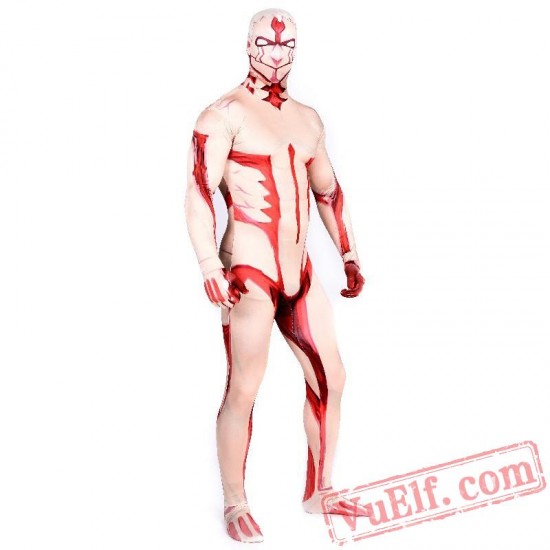 Attack on Titan Reiner Braun Costumes - Lycra Spandex BodySuit