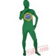 Brazil Flag Lycra Spandex BodySuit | Zentai Suit