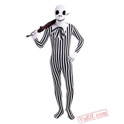 Skull Head Costumes - Lycra Spandex BodySuit | Zentai Suit