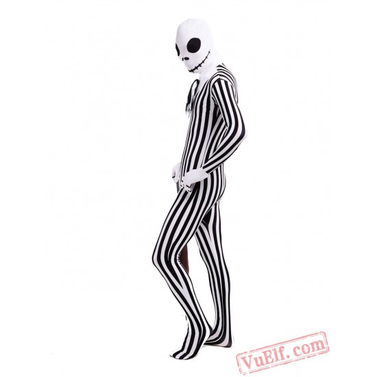 Skull Head Costumes - Lycra Spandex BodySuit | Zentai Suit