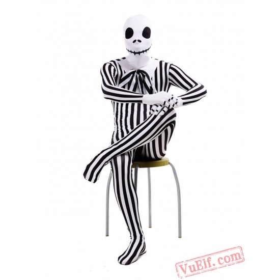 Skull Head Costumes - Lycra Spandex BodySuit | Zentai Suit