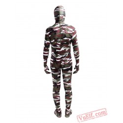 Funny Camouflage Lycra Spandex BodySuit | Zentai Suit