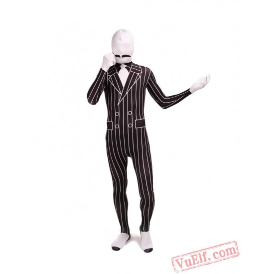 Funny Gentleman Costumes - Lycra Spandex BodySuit | Zentai Suit