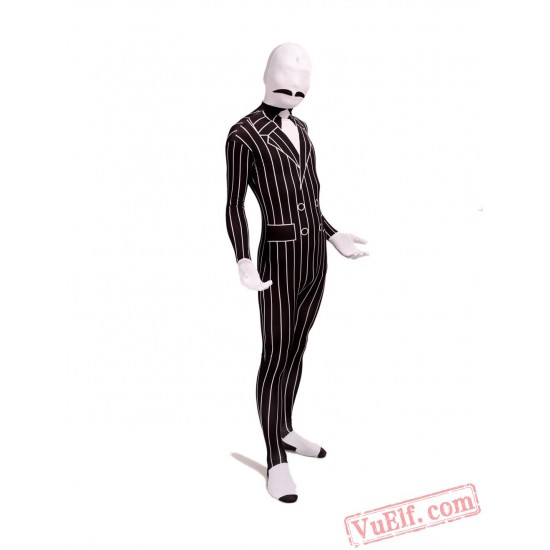 Funny Gentleman Costumes - Lycra Spandex BodySuit | Zentai Suit