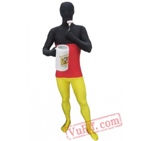 Flag of Germany Lycra Spandex BodySuit | Zentai Suit