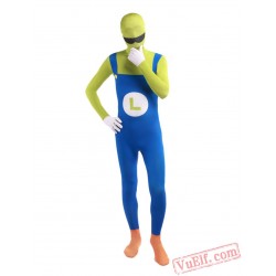 Funny Luigi Costumes - Lycra Spandex BodySuit | Zentai Suit