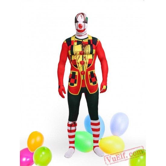 Clown Lycra Spandex BodySuit | Zentai Suit