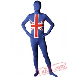 England Flag Zentai Suit - Spandex BodySuit | Full Body Costumes