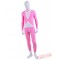 Pink Tuxedo Costumes - Lycra Spandex BodySuit | Zentai Suit