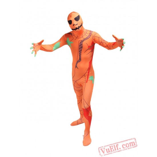 Horror Pumpkin Monster Costumes - Lycra Spandex BodySui