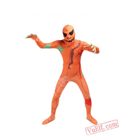 Horror Pumpkin Monster Costumes - Lycra Spandex BodySui