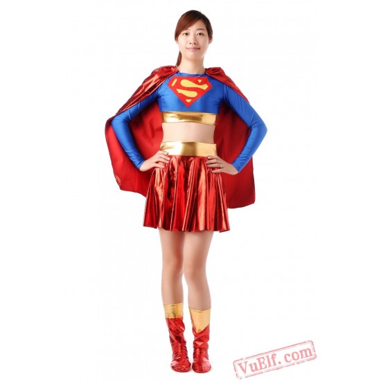 Superwoman Costumes - Lycra Spandex BodySuit | Zentai Suit