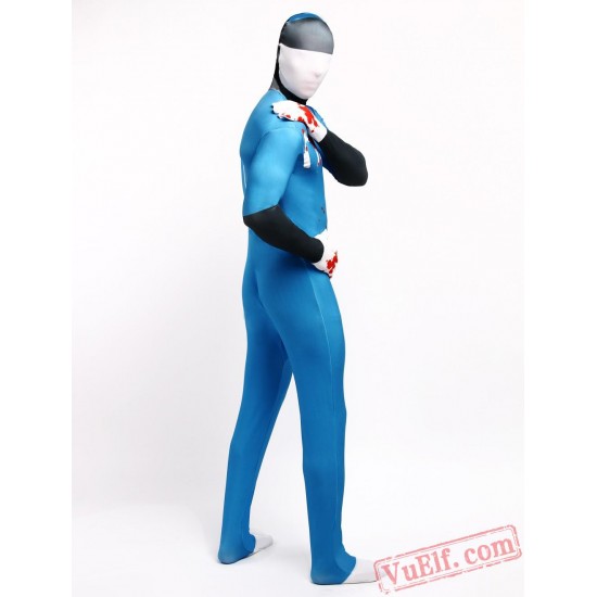 Black Green Lycra Spandex BodySuit | Zentai Suit