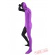 Black Purple Lycra Spandex BodySuit | Zentai Suit