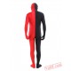 Black Red Lycra Spandex BodySuit | Zentai Suit