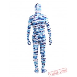 Blue Lycra Spandex BodySuit | Zentai Suit