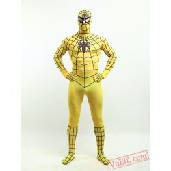 Yellow Spiderman Costumes - Lycra Spandex BodySuit | Zentai Suit