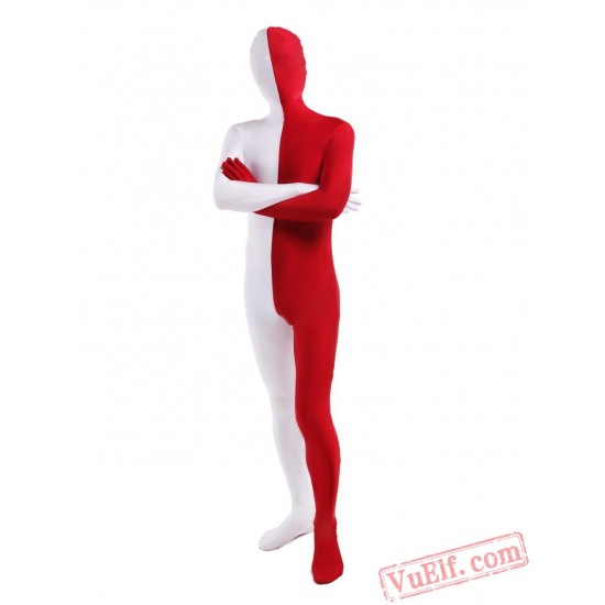 Double-Color Lycra Spandex BodySuit | Zentai Suit