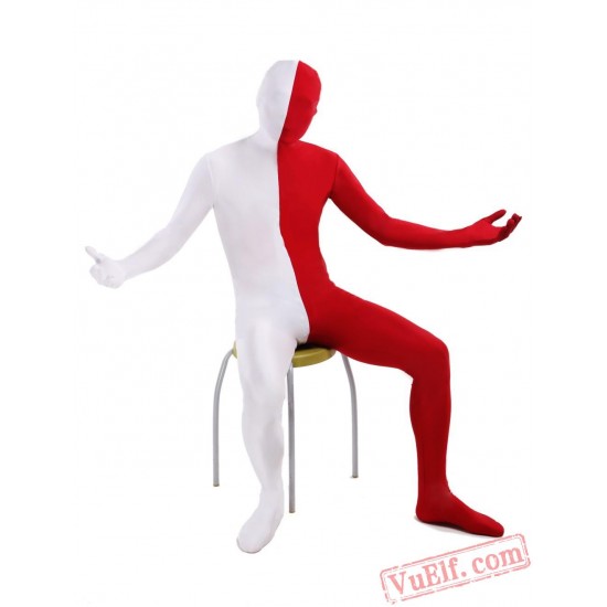 Double-Color Lycra Spandex BodySuit | Zentai Suit