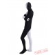 Black White Lycra Spandex BodySuit | Zentai Suit