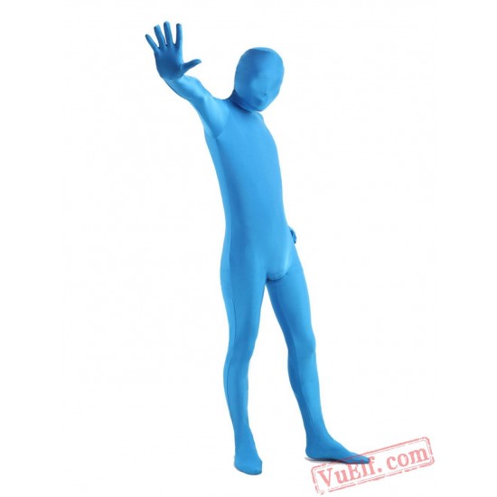 Blue Lycra Spandex BodySuit | Zentai Suit