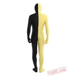 Black Yellow Lycra Spandex BodySuit | Zentai Suit