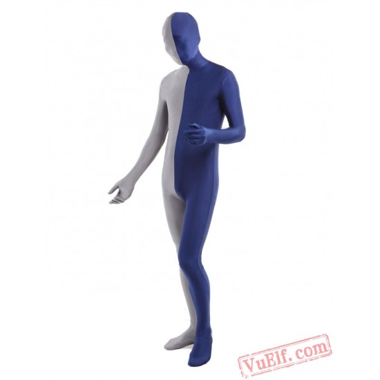 Dark Navy Gray Lycra Spandex BodySuit | Zentai Suit