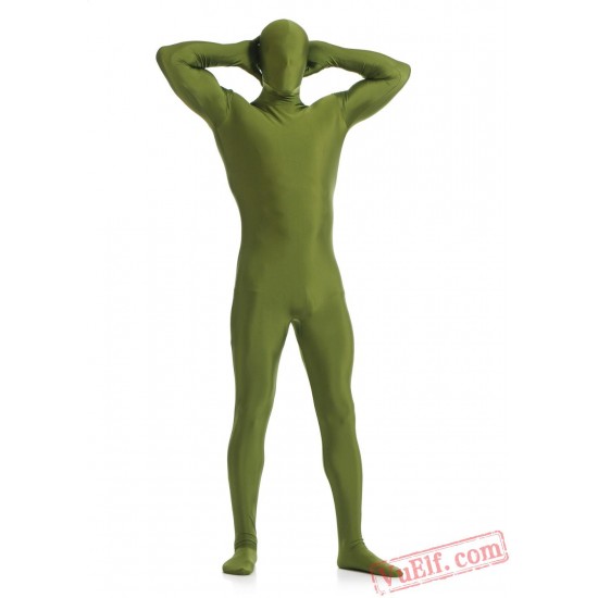 Army Green Lycra Spandex BodySuit | Zentai Suit