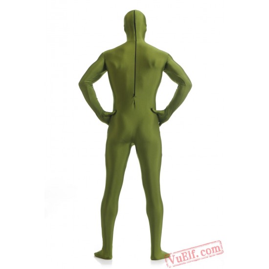 Army Green Lycra Spandex BodySuit | Zentai Suit
