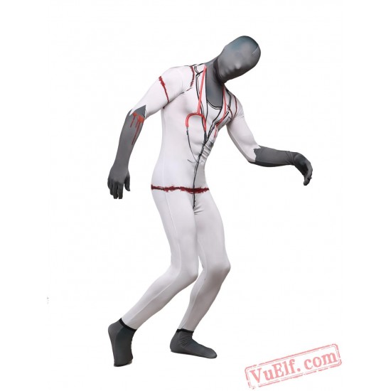 Bloodthirsty Doctor Zombie Lycra Spandex BodySuit | Zentai Suit