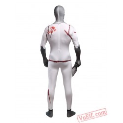 Bloodthirsty Doctor Zombie Lycra Spandex BodySuit | Zentai Suit