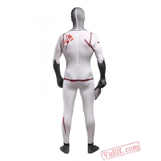 Bloodthirsty Doctor Zombie Lycra Spandex BodySuit | Zentai Suit