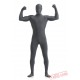 Funny Dark Gray Lycra Spandex BodySuit | Zentai Suit