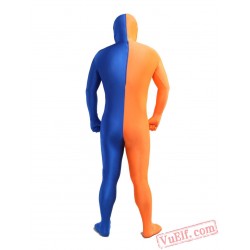 Funny Orange Blue Lycra Spandex BodySuit | Zentai Suit