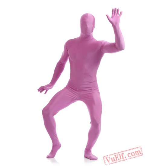 Funny Pink Lycra Spandex BodySuit | Zentai Suit